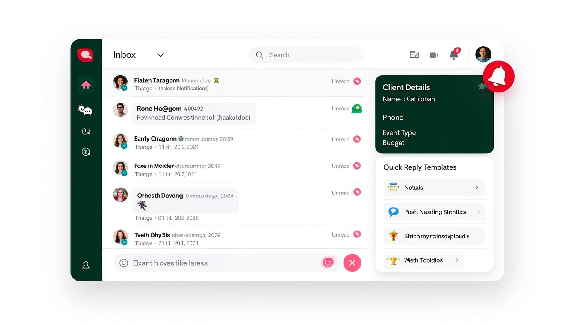 Messagerie Dashboard